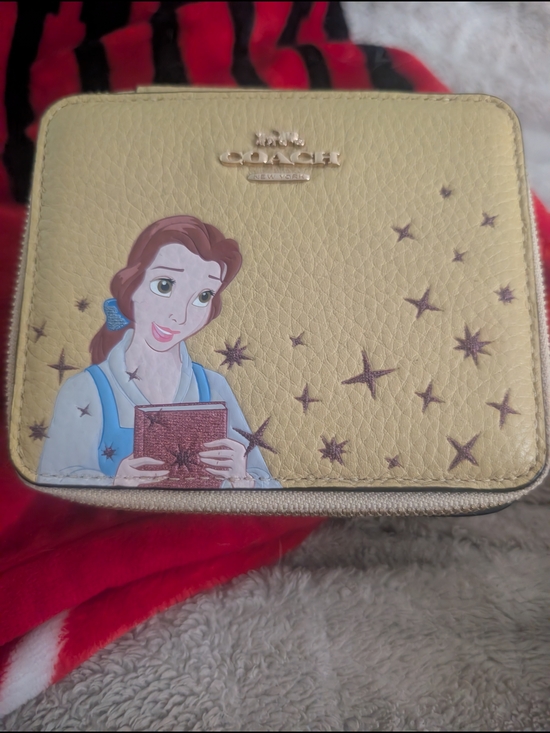 Coach Handbags - Coach x Disney Belle Yellow Jewelry Box